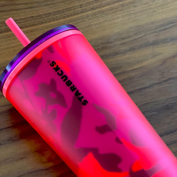 NEW Starbucks Spring 2022 Soft Touch Floral  Red Venti Tumbler - Picture 8 of 10